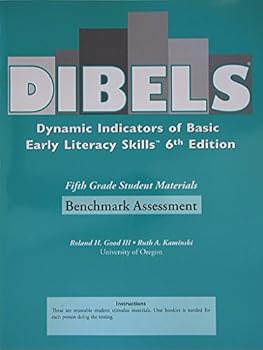 Unknown Binding DIBELS Dynamic Indicators of Basic Early Literacy Skills 6th Edition, Fifth Grade Student Materials, Progress Monitoring, Oral Reading Fluency Book