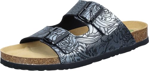 Women's Mule Loafer, Silver, 10