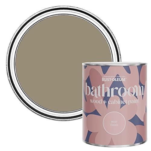 Rust-Oleum Light Brown Moisture Resistant Bathroom Wood and Cabinet Paint in Matt Finish - CAFÉ LUXE 750ML