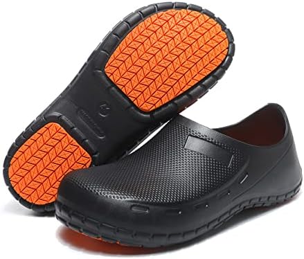 ZEENXIUYA Chef Shoes for Unisex Non Slip Work Shoes for Men Food Service for Kitchen Men Clogs Comfortable Water Proof Kitchen Shoes for Restaurant Women Indoor and Outdoor for Office Size 7.5