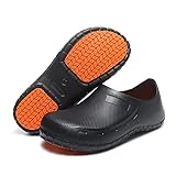 JSWEI Chef Nurse Shoes Non Slip for Men Shoe Oil Resistant Waterproof Safety Work for Gardener Men I