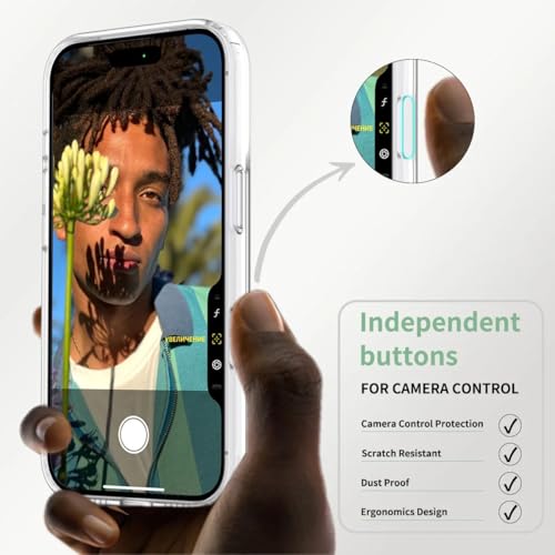 Coque iPhone 16 Plus blanc pailleté rigide et magnétique - 2