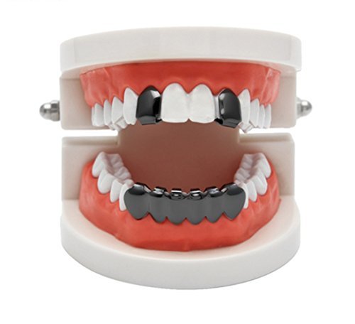 Grillz de dientes dorados para fiestas y vídeos musicales Charly Shop