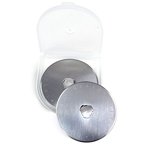 Aurora Arts 60mm Rotary Cutter Blades 5-Pack - Fits Fiskars and Olfa