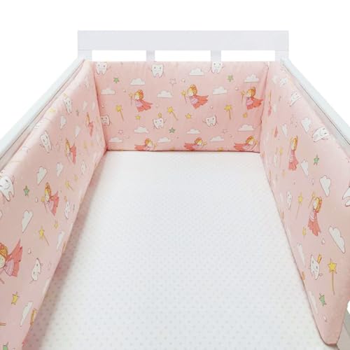 AZMAHT Chichoneras Cuna Parachoques Cuna Chichonera Acolchada De Cunas Protector Cuna Transpirable Protege Cuna Bebe Protectores para Cunas Y Camas De Bebé Chichonera Acolchada,N09,150×30cm