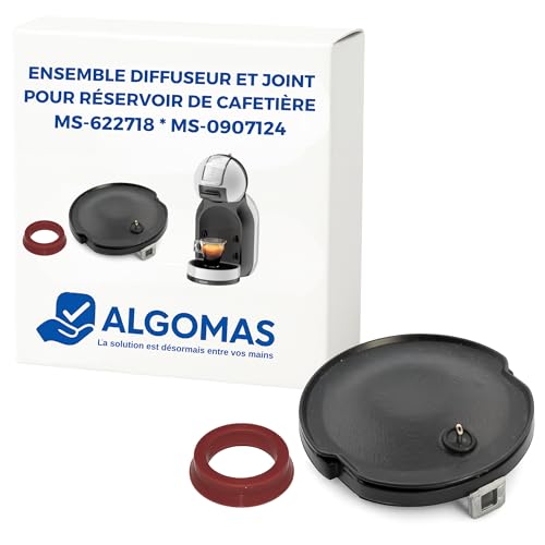 ALGOMAS® Diffuseur et joint de réservoir pour machine à café Dolce Gusto | Modèles Piccolo, Oblo, Mini Me, Genio, et plus | Codes MS-622718, MS-0907124 |...