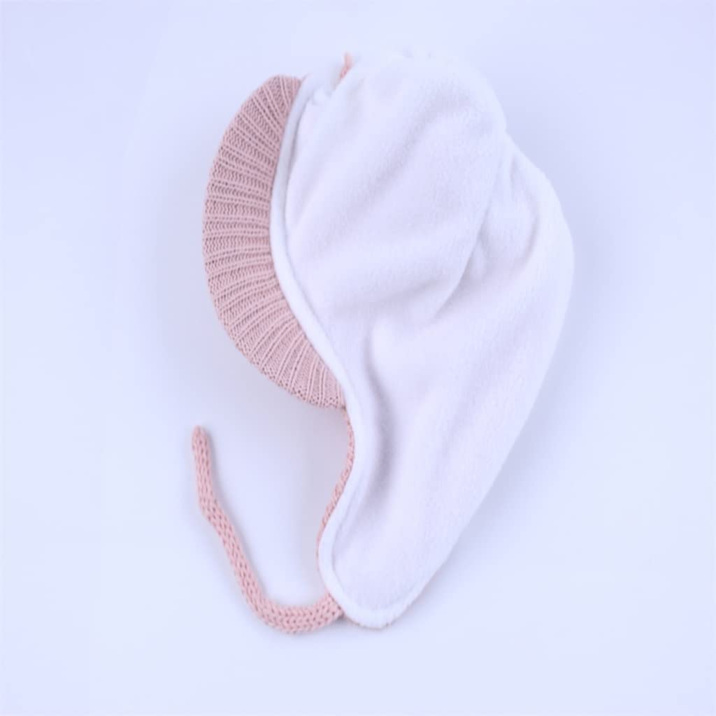 Bebé niño Infantil niños otoño e Invierno Visor de Invierno Sombrero de Punto Fleece Alineado Calado euríbulo Gorro Gorro for niños niñas(3-Pack,Medium)