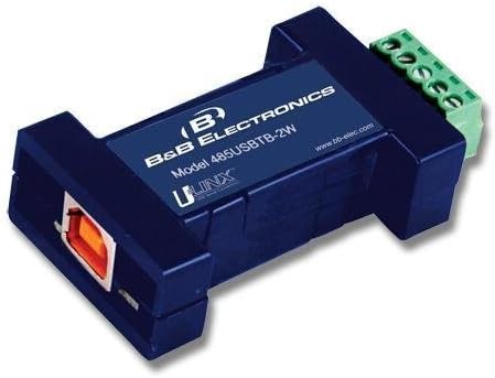 B&B 485USBTB-2W USB to Serial 1 Port, 2 Wire, TB - 1 Pack - 1 x Type B Female Mini USB - 1 x Terminal Block Serial (B&B485USBTB-2W)