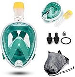 [Einstellbares Kopfband] Ziehen Sie einfach den Schnorchelmaskenband an die gewünschte Position, und die Schnalle befestigt den Gurt an Ort und Stelle.Passen Sie an jeden Schwimmer an.Sehr geeignet zum Schnorcheln, Tauchen, Schwimmbündnis usw. Ein tolles Geschenk für Schnorchelliebhaber