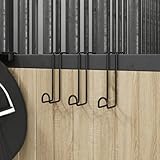 Generico Supporti Briglie 3 pz in Acciaio Nero,Nero,0.67kg,172463