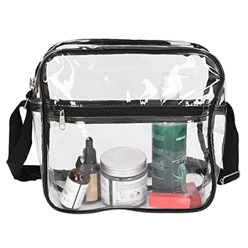 Tote Bag, PVC Clear Tote Bag Clear with Closure for Outdoor Traveling4