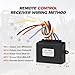 FIERYRED Wireless Winch Remote Control Kit, 12V 24V Wireless Winch Receiver with 2 PCS Wireless Winch Remote 124 Feet Universal Handset Switch Kit, for Truck ATV UTV SUV