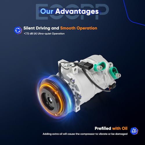Image of ECCPP AC Compressor Fast Cooling 2011-2015 Fit for Hyundai Tucson 2.0L 2.4L 2011-2016 Fit for Kia Sportage 2.0L 2.4L Air Conditioning Compressor