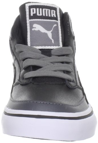Puma Maeko S Mid Sneaker (Little Kid/Big Kid),Black/Steel Grey/Dark Shadow,1 M US Little Kid2