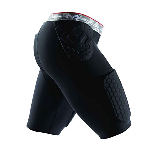 McDavid Hex Dual-Density Thudd Shorts, Black, Small