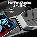 Obeaming 50W 12V USB Outlet Dual 25W USB-C Charger PD 3.0 Aluminum Fast Charging Socket, Replacement Car Charger Accessories for RV Camper Trailer Truck Boat Golf