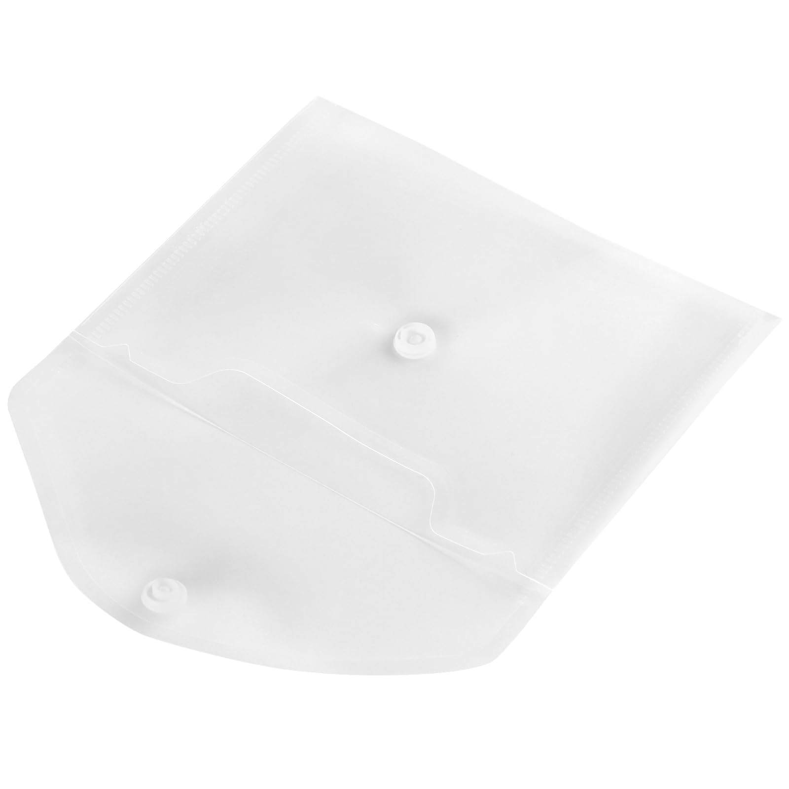KEILEOHO 50 cartelle portadocumenti, formato A6, trasparenti, in plastica, con bottone automatico, per organizzare documenti, 170 x 120 x 1,6 mm