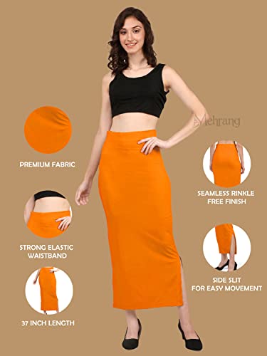 Image of Mehrang Stretchable Saree Shapewear Petticoat for Women, Cotton Blended,Petticoat,Skirts for Women,Shape Wear Dress for Saree