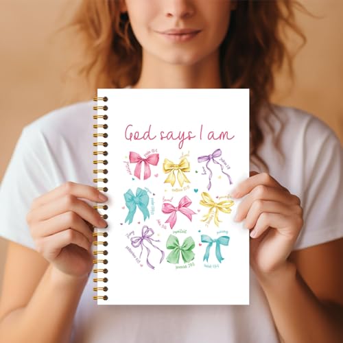 Carnet de notes chrétien rigide 14 x 21 cm Coquette Bow