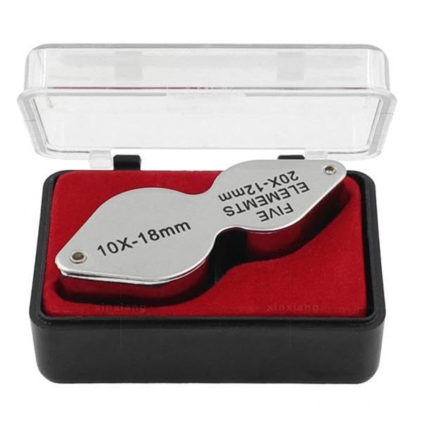 CALANDIS™ 4xFoldable Miniature Magnifying Glass Twin Lens 10X 20X Magnifier for Jewelrys | Cameras & Photo | Camera & Photo Accessories | Other Camera & Photo Accs-image-26