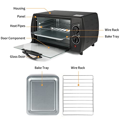 Simple Deluxe Countertop Toaster, Oven & Pizza Maker, Toaster Oven