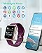 GRV Smart Watch for iOS and Android Phones (Answer/Make Calls), Watches for Women IP68 Waterproof Smartwatch Fitness Tracker Watch with Heart Rate/Sleep Monitor Steps Calories Counter (Dark Purple)