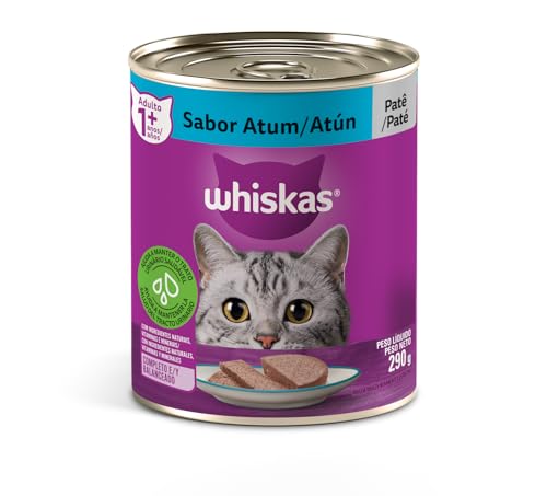 whiskas Ração Úmida Para Gatos Whiskas Lata Patê De Atum Adultos 290G