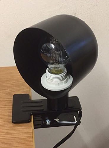 Black Clamp Lamp Clip On Desk Table Headboard Craft Reading Garage Spot Light
