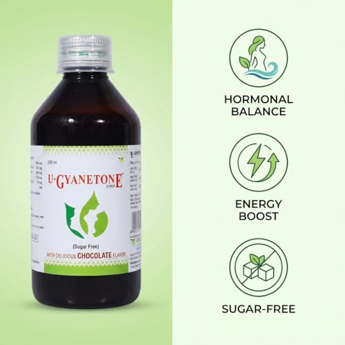 Image of UNIJULES LIFE SCIENCES Gyanetone Syrup, Chocolate Flavor, PCOS Management, 200ml