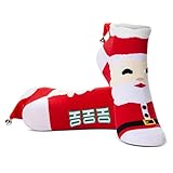 Gone For a Run Santa Ankle Socks | Woven Low Cut | Costume & Fun Run Christmas Sock