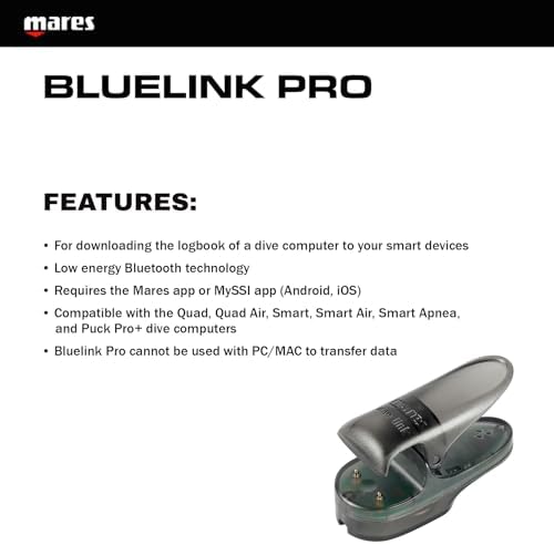 Mares Men Bluelink Pro Adapter, Grey, One Size Air Decompression Limit Monitors - Grey, One Size