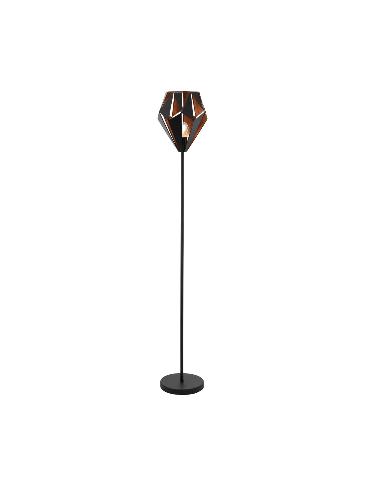 Stehleuchte Vintage Schwarz und Kupfer 1 flammig GL0751 für Wohnzimmer, Schlafzimmer, Wohnzimmer, Kinderzimmer