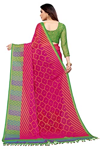 Image of Bee M Pee Designer Banarasi Chiffon Sarees for Women