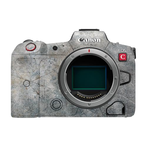 Image of Glossy Glitter Camera Skin Compatible with Canon EOS R5C (2022) - Shadow Concrete - Premium 3M Vinyl Protective Wrap Decal Cover - Easy to Apply | Crafted in the USA by MightySkins