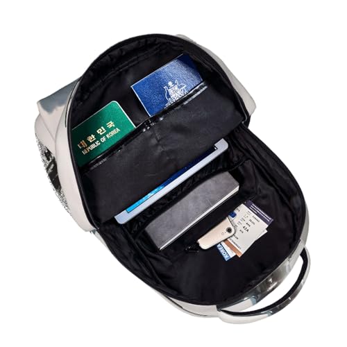 Mochila de senderismo EdWal con estampado de avión e impermeable para laptop 5