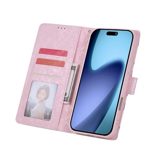 Étui Samsung Galaxy A57 5G antichoc clapet motif floral - 6