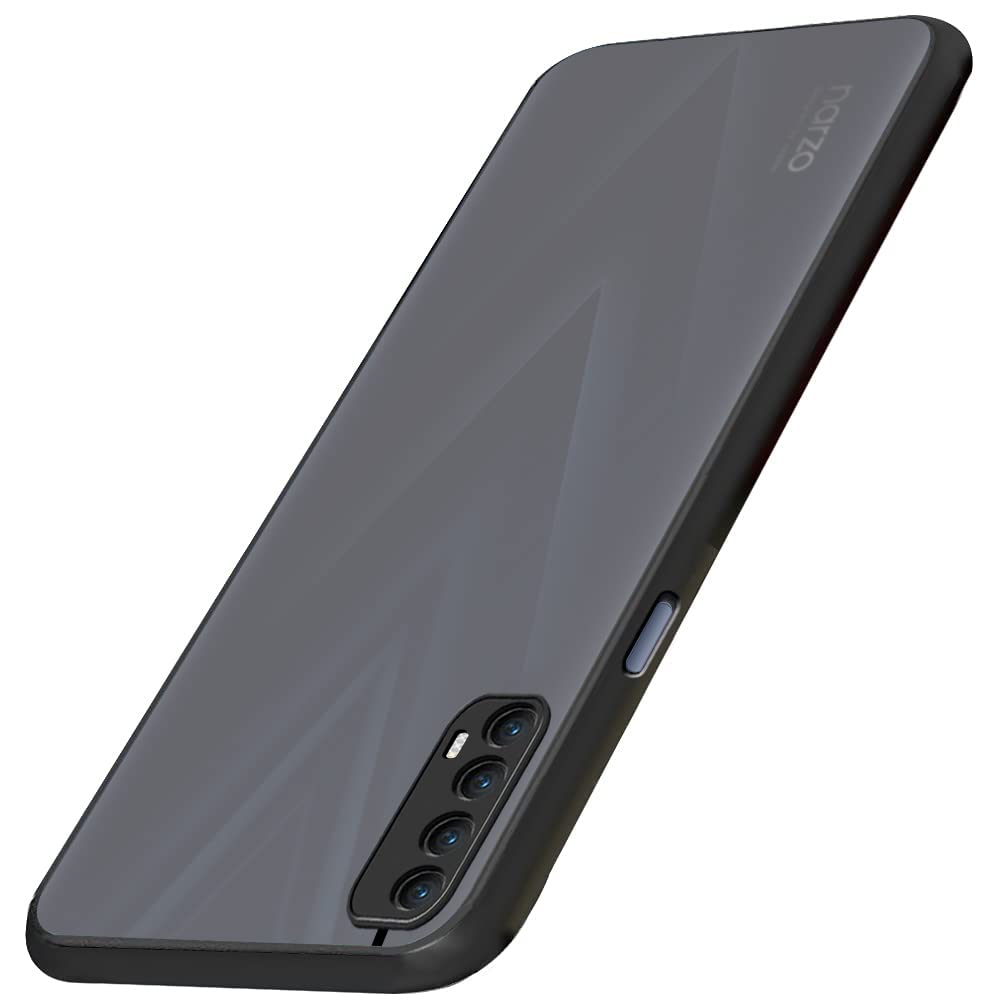 TheGiftKart Back Case Cover for Realme 7 / Narzo 30 4G / Narzo 20 Pro | Translucent Matte Back | 360 Degree Protection | Hard Back Case for Realme 7 / Narzo 30 4G / 20 Pro (TPU + PC | Black Bumper) (B09SH8HFGM) Amazon Price History, Amazon Price Tracker