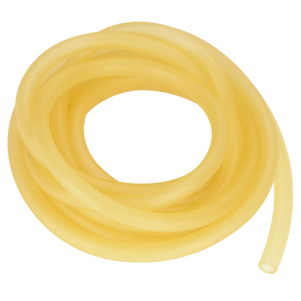 FunChem Gummischlauch, Reiner Latexschlauch aus Naturkautschuk, 9 mm Außendurchmesser, 6 mm Innendurchmesser, Super Elastisch und Langlebig, 2,7 m