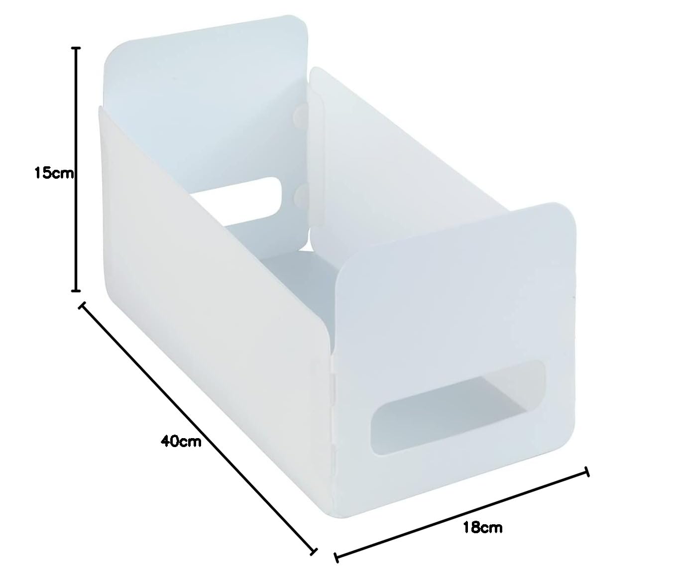 Wenko 54025100 - Cassetti portaoggetti, 15 x 18 x 40 cm, colore: Bianco (Confezione da 2)