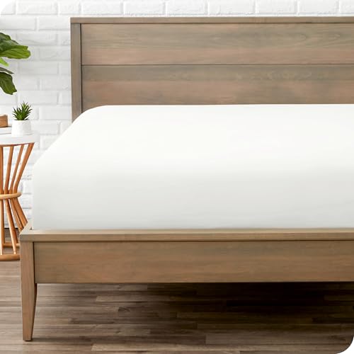 Bare Home Fitted Bottom Sheet Queen Size - Premium 1800