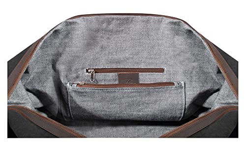 Rothco Extended Weekender Bag - Vintage Style Travel Companion - Canvas Travel Duffle Bag - Charcoal Grey - Image 6