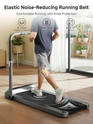 Image of WALKINGPAD Folding Treadmill, 2 in 1 Walking Pad Under Desk Treadmill for Home and Office, Compact Foldable Design with App Control and LED Display