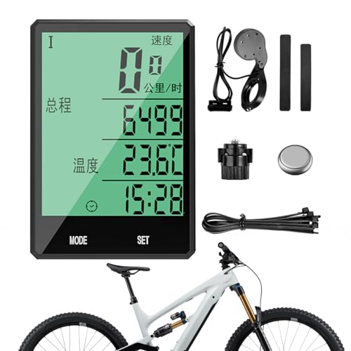 Contatore per bici impermeabile: questo tachimetro per bicicletta ha due pulsanti fisici per un facile utilizzo. Offre una protezione impermeabile completa e prestazioni affidabili anche sotto la pioggia. Ideale per i ciclisti che desiderano un funzionamento costante durante le uscite in condizioni climatiche umide.
