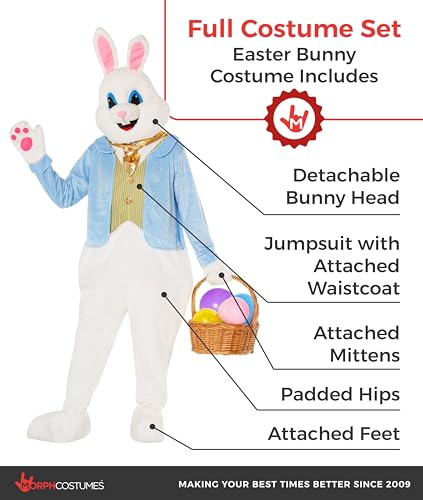 Morph Easter Bunny Costume Adult, Easter Bunny Suit, Easter Costumes for Adults, Large