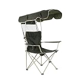 JDH Tragbare Zeltstühle, außerhalb Faltbarer Angelstrand Sonnenschirm Freizeit Sessel mit Getränkehalter, für Camping Travel Picknick Wanderpark, kostenlose Installation