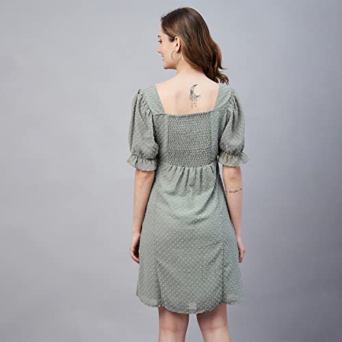 Image of Marie Claire Women's Polyester A-Line Midi Casual Dress