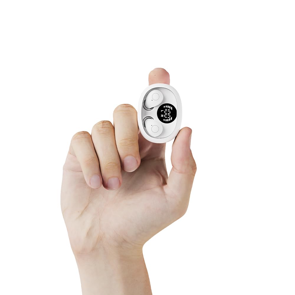 Small Invisible Sleep Earbuds Smallest Wireless Bluetooth Low Profile Micro Tiny Discreet Mini Headset with Mic for Small