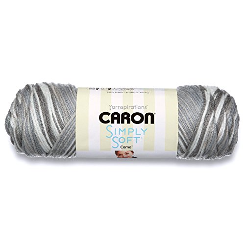 Caron International Caron Simply Soft, 5 Oz, Snow Camo, 5 Fl Oz