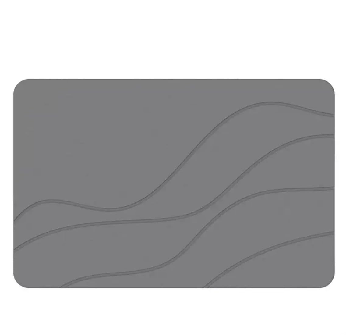 Tapis de Bain Diatomite, Tapis De Bain AntidéRapant Tapis Cuisine Tapis Pierre Absorbante Tapis De Douche SéChage Rapide Sortie, Naturel, Facile à Nettoyer (T98902333, 35X45cm)