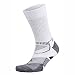 Balega Enduro V-Tech Crew Socks, White/Grey Heather, Medium